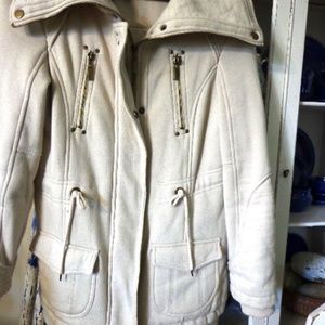 Jacket Coat Size XS Latte BLACK Beige